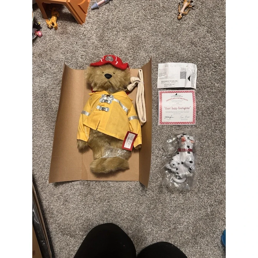 Ashton Drake Gallery Teddy Bear Fireman Vicky Lougher 16
